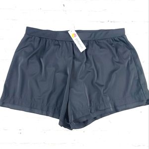 Palonya Size 24W Swim Shorts Black New with Tags